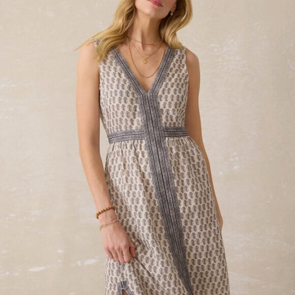 FAHERTY - Macey Linen Maxi Dress - Summer Pearl Blossom - Picture 3 of 3